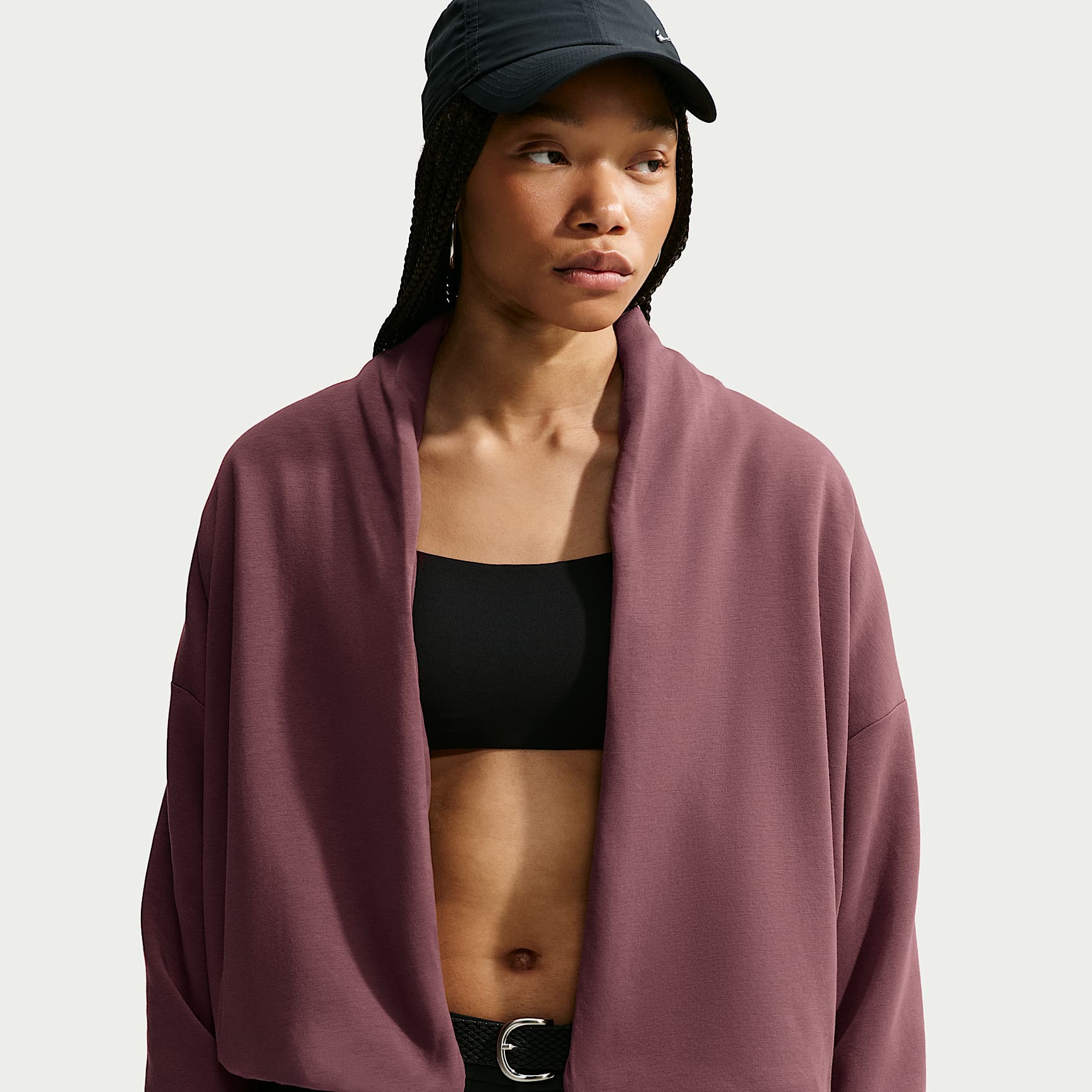 Nike 24.7 ImpossiblySoft Yumuşak Therma-FIT Şal Yaka Kadın Ceketi
